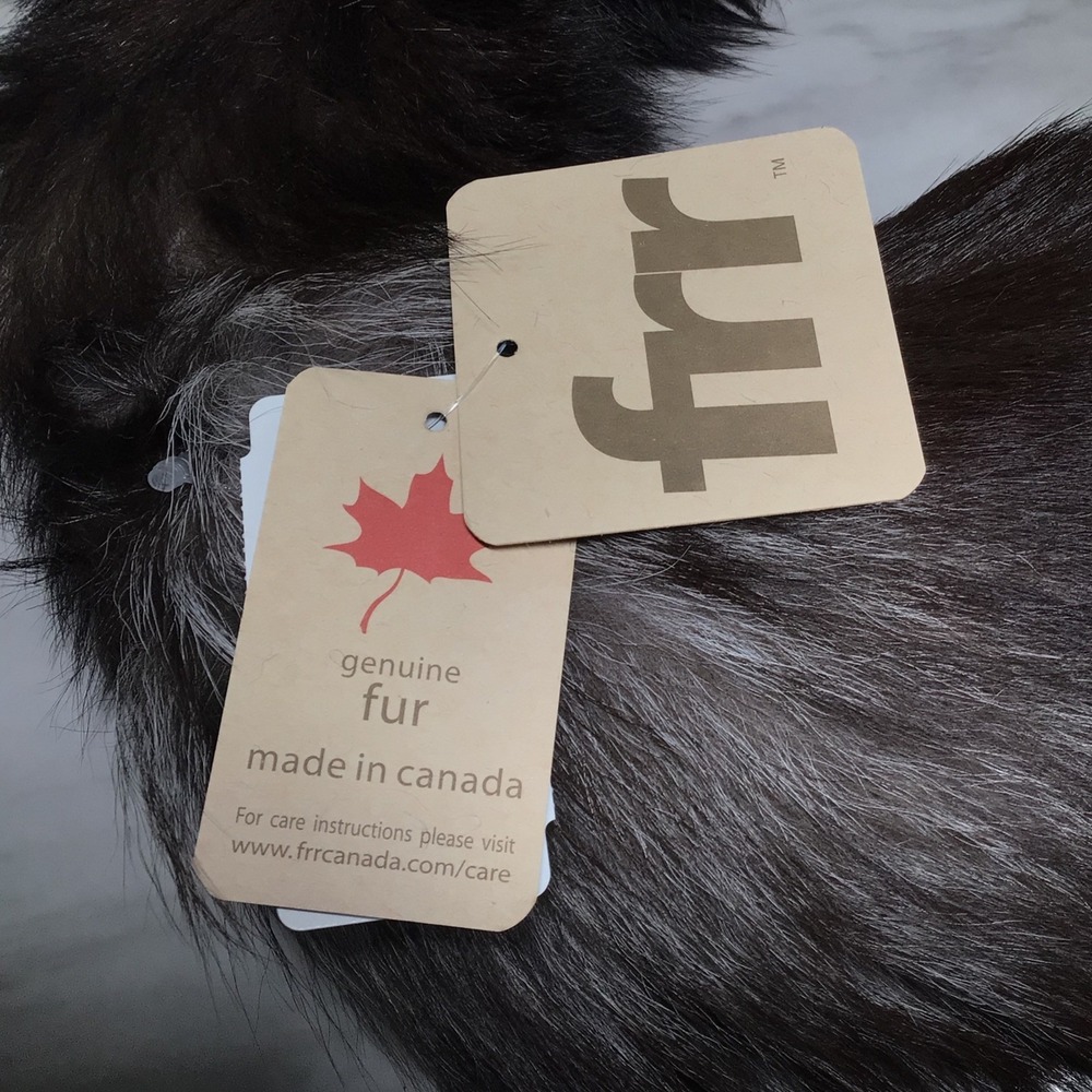 Fur Hat World Genuine 80" Silver Fox Fur BOA Scarf Made in Canada NWT - Picture 5 of 16